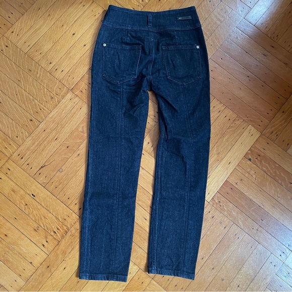 Anthro Pilcro Dark Blue High Rise Double Button Jeans - Picture 4 of 11